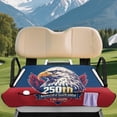 thumbnail image 2 of Yuyamidu Eagle Golf Cart Seat Covers with Pockets 250th USA Flag Golf Cart Seat Towel Covers for Club Car Seat Towel Blanket Fits Two-Person Golf Cart Seats, Universal Fit, 2 of 7