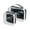 Dinosaur, variant on Clear Makeup Bags with Handle Large Opening 2 Pack Set Toiletry Bag Quart Size Bag, for Women Man Traveling Travel Essentials, Toiletries and Other. Valley Flying