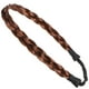 thumbnail image 3 of EeaseMX Diadema elástica trenzada de moda, trenzas clásicas, banda de pelo sintético, accesorio de belleza para mujer (marrón claro), 3 of 7