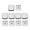 White, variant on WINDLAND 10Pcs MOA Profile 1U No Engraveds PBT Blank Keycap for Mechanical Keyboards