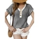 thumbnail image 1 of Blusas de Mujer de Corta con Botones Negras XXL, 1 of 7