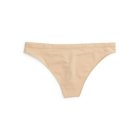 Calvin Klein Women s Pure Seamless Thong Panty  Bare  XS
