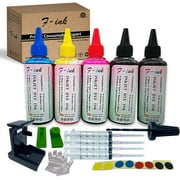 F-ink 500ml Ink Refill Kits Compatible with Hp Inkjet 65 and 65XL Ink Cartridges,Work with Envy 5010 5012 5014 5020