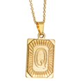 thumbnail image 4 of Letter Pendant Necklace Sweater Chain Charm Necklace for Valentine's Day Q, 4 of 9
