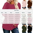 thumbnail image 6 of Maplenight Sweaters for Women Long Sleeve Shirts Crew Neck Ribbed Knit Pullover Side Slit Casual Tunic Tops, 6 of 6