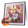 thumbnail image 3 of 5D DIY Con Forma Especial Parcial Cruz Arte Lavanda 40x40cm, 3 of 8