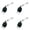 Black 4PCS, variant on Jialinnn Retractable Reel ID Badge Lanyard Name Tag Key Card Holder Belt Clip 2-Pack One Size