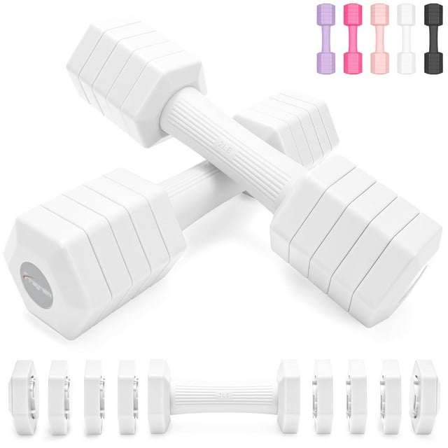 Set de Pesas Ajustables Fragraim 2-6 kg con Caucho Suave TPU