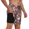 thumbnail image 2 of Fuzoiu Love Heart Print Men's Swim Shorts,Quick-Dry Double-Layer Swim Trunks,Board Trunks,Beach Shorts Swimwear Bathing Suits-3X-Large, 2 of 6