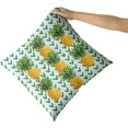 thumbnail image 2 of GZHJMY Pineapple Fruit Throw Pillow Covers, Striped Background Soft Square Pillow Cases 18x18in Set of 2,Decorative Pillowcase Suitable for Bed Car Sofa Home, 2 of 7