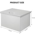 thumbnail image 4 of Drop in Ice Chest,Stainless Steel Ice Cooler,Commercial Ice Bin with Sliding Cover/Hinged Cover,Outdoor Kitchen Ice Bar,Drain-pipe and Drain Plug Included, for Cold Wine Beer, 4 of 8
