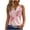 Pink, variant on LEAVINGSUO Tank Tops for Women under $5 Womens Tank Summer Printed Buttons Sleeveless V-Neck Casual Blouse Button Tunic Tops Navy S