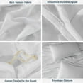 thumbnail image 2 of Sleep Zone Duvet Cover Queen Size, Stone Washed, Soft and Comfortable with Natural Wrinkles, Easy Care, Gift-Wrapped, Safe and Skin-Friendly(White, Queen), 2 of 5