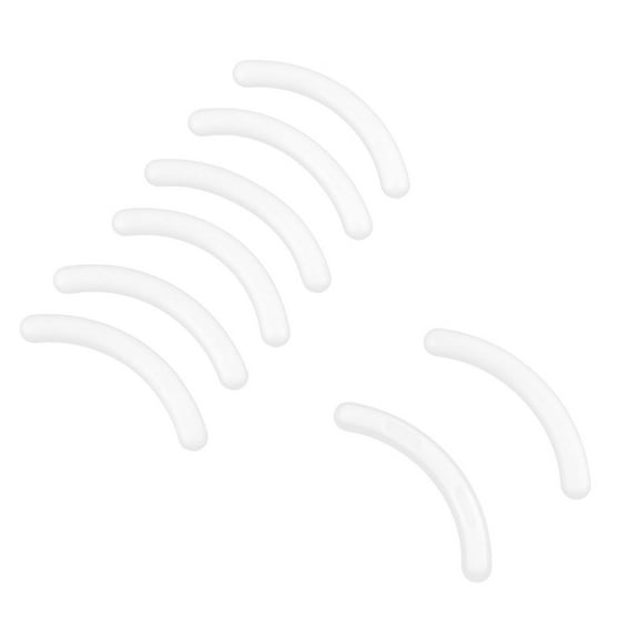 Unique Bargains8 Pcs Makeup Tool Replaceable White Rubber Pad Cushion for Eyelash Curler