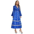 thumbnail image 4 of Sxiwei Women's Clergy Robe Church Cassock Cosplay Costume Choir Maxi Dress Liturgical Pastor Royal Blue M, 4 of 7