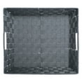 thumbnail image 6 of DII Durable Trapezoid Woven Nylon Storage Bin or Basket for Organizing Your Home, Office, or Closets (Basket - 12x10x8") Gray - Set of 2, 6 of 7