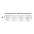 thumbnail image 2 of Party Central Pack of 6 Clear 4 Compartment Trays 16", 2 of 2