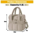 thumbnail image 2 of Bolsa de Almuerzo Térmica de 12.5 QT con Doble Compartimento y Diseño Acogedor, Ideal para Trabajo, Escuela o Picnic, 2 of 8