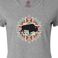thumbnail image 4 of Inktastic Buffalo Cute Western Pattern Women's T-Shirt, 4 of 5