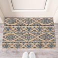 thumbnail image 4 of Non-Slip & Absorbent Boho Small Rug - Black/White 30x17 Geometric Modern Design Ideal Door Mat for Entryway Kitchen Living Room or Bedroom, 4 of 6