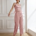 thumbnail image 5 of Gibobby camisón de talla grande Pijamas de mujer Lencería Lencería de satén Sexy Camisón Slips Conjuntos de dormir Sexy Slips Ropa de dormir Conjuntos de camisón (Rosa, L), 5 of 5