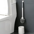thumbnail image 2 of Bxaolu Toilet Brush & Holder, Plastic Handle, Space Saving for Storage, Deep Cleaning, Drip-Proof, Easy to Assemble, Nylon Bristles, 2 of 7