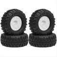 thumbnail image 1 of Juego de 4 Ruedas con Bloqueo de Cuentas de 57 mm y 1 Pulgada para TRX4M SCX24 AX24 FCX24 FCX24M 1/18 1/24 RC Crawler Car, Color ., 1 of 5