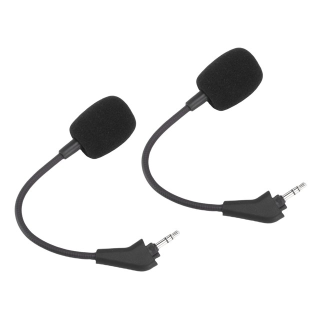 Detachable Boom Microphone, Wireless Headset Mic 2PCS OFC Copper Core for Daily Use Replacement for HS50 HS60 HS70