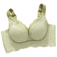 thumbnail image 2 of Levmjia Women's Bras Seamless Wirefree Solid Color Lace Comfortable Breathable Everyday Wear with Lace Trim Support and All Day Comfort, 2 of 5