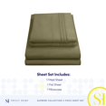 thumbnail image 4 of Juego de sábanas Sweet Home Collection Twin Olive 1800 Supreme, 4 of 6