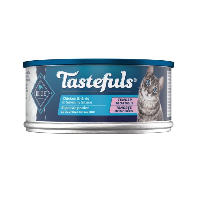 Blue Buffalo Tastefuls Adult Cat Wet Food, Chicken Morsels in Gravy