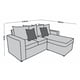 thumbnail image 5 of Sala Esquinera El Bazar Store Ares Gris Plata, 215x165 cm, Lado derecho e Izquierdo, Lino nacional, Modular EL BAZAR STORE Moderna en esquina, 5 of 5