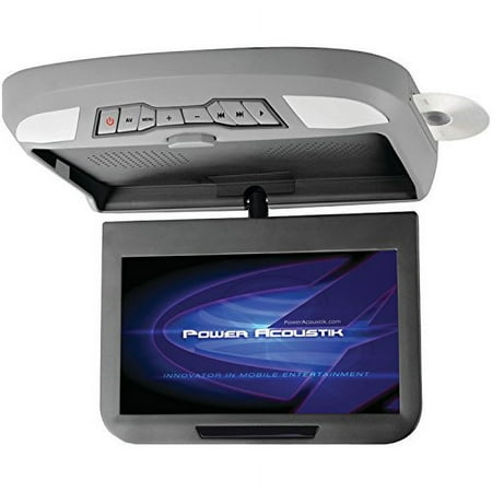 Power Acoustik - 10.2" Widescreen Overhead TFT-LCD Monitor with DVD Player - Gray