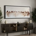 thumbnail image 3 of Large Framed Canvas Print The Last Supper Wall Art Decorative Ready to Hang Painting for Living room Bedroom - 60"x30" Black Frame, 3 of 9