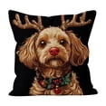 thumbnail image 2 of Uuiauoio Christmas Holiday Pillow Cover, Festive Themed Sofa Decor , Seasonal Home Decoration for Living Room and Bedroom Styling, Machine Washable Throw Pillow Case, 2 of 6