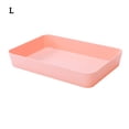 thumbnail image 2 of Caja de almacenamiento Rectangular de plástico Cajón de escritorio Estuche de cosméticos Organizador de papelería Contenedor de calcetines Almacenamiento y organización del hogar rosado rojo L Bewildely HA003019-06, 2 of 6