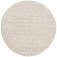 thumbnail image 6 of SAFAVIEH Trace Hermite Geometric Chevron Wool Area Rug, Grey/Black, 6' x 6' Round, 6 of 9