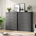 thumbnail image 2 of IDEALSOUL Dresser for bedroom, Black Dresser Tall dresser with Large Storage Space, 5 Drawer Dresser for Bedroom, Hallway, Entryway, 2 of 15