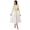 Beige, variant on Women Ruffle Mock Neck Long Sleeve Midi Dress, 2 In 1 Knit Top Tiered Layered Flowy Swing A Line Fall Casual Wedding Guest Dresses