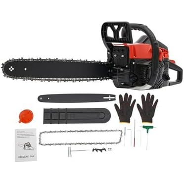 18 Inch Gas Chainsaw 58CC Gas Power Chain Saw with Automatic Oiler, 2-Cycle Engine, Petrol Handheld Gasoline Chainsaws for Cutting Wood Outdoor Garden Farm Home