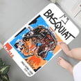 thumbnail image 4 of Felpudo de franela con estampado gráfico abstracto de B-Basquiats-Art para baño, cocina, entrada, decoración del hogar, 4 of 5