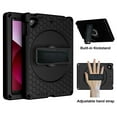 thumbnail image 3 of ELEHOLD for iPad 6th/5th Generation 9.7 inch Rugged Case, Heavy Duty Protection Hand Strap Built-in Kickstand Crossbody Shoulder Strap Shockproof Case for iPad 9.7 inch 6th/5th 2018/2017,Black, 3 of 10