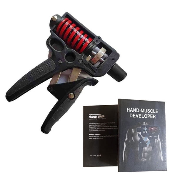 Entrenador de fuerza de agarre para hombres, ejercitador de fuerza de muñeca de alta resistencia, ejercitador de fuerza de brazo pequeño de 120 kg, ejercitador de fuerza de brazo ajustable de metal