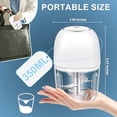 thumbnail image 4 of 350Ml Electric Garlic Chopper: Efficient Usb Mini Food Processor For Quick Meal, 4 of 8