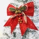thumbnail image 4 of Navidad Bowknot Adorno de brillo Lentejuelas brillantes Conos Hojas Corbata Arte Decoración de fiesta Decoración de puerta al aire libre Rojo 5 piezas Kearding HA009474-01, 4 of 6