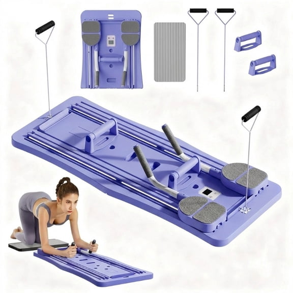 Pilates Board — Multifunctional Foldable Home Pilates Exercise Board for Abdominal Workouts; Ideal for Home Workouts, Fitness, Exercise, Abdominal Training, and Core Training