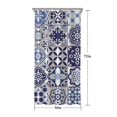 thumbnail image 5 of Blue Ethnic Geometric Patchwork Pattern Shower Curtain 36"x72" ,Bathroom Decorative Shower Curtains Set with 12 Hooks,Modern Waterproof Washable Shower Curtain, 5 of 6