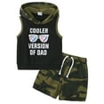 thumbnail image 2 of CARETOO Toddler Boy Summer Outfits Hoodie Sleeveless Tank Tops & Casual Shorts Sets Baby 2T 3T 4T 5T 6T Clothes, 2 of 15