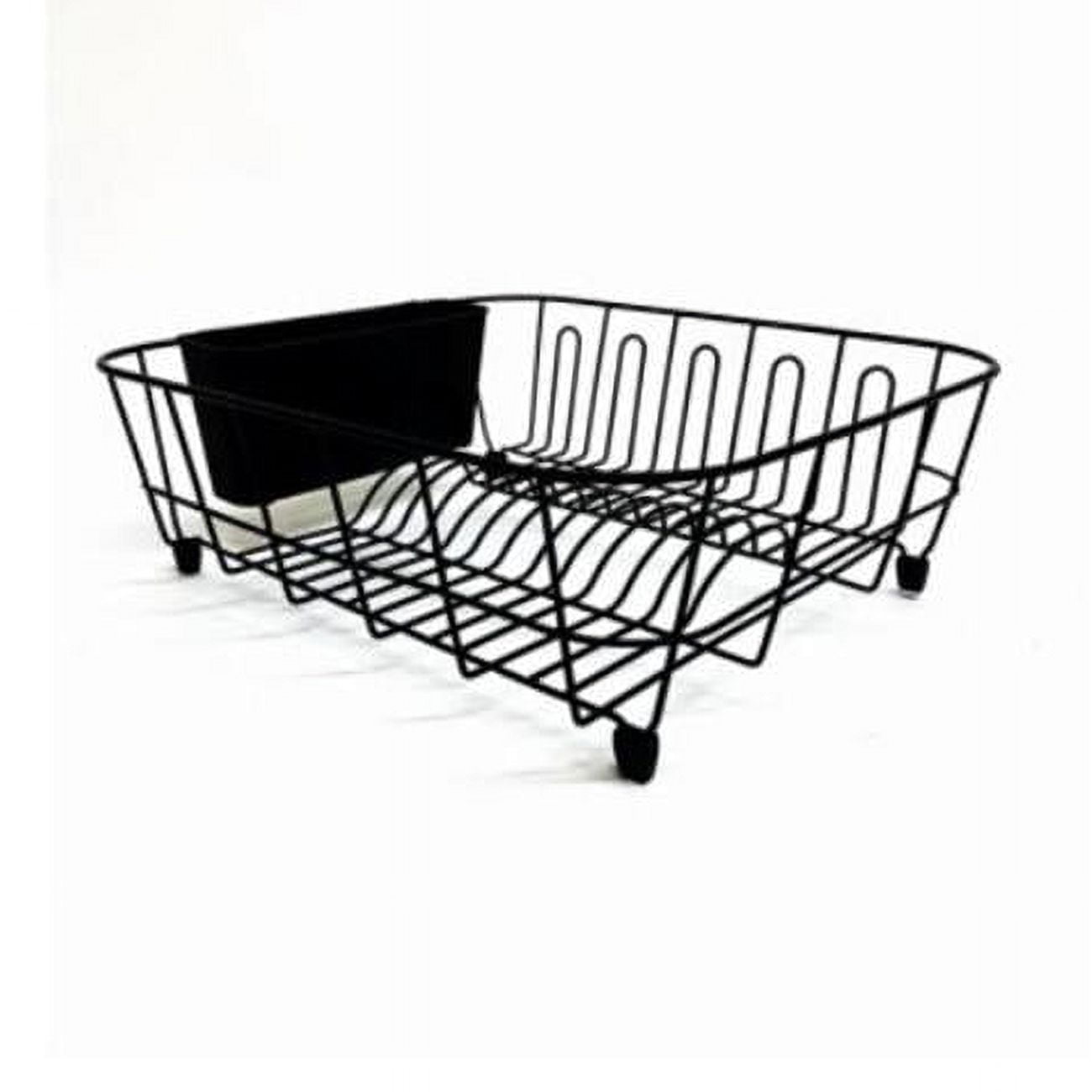 Rubbermaid 17.6 L x 13.8 D x 5.9 W Large Black Wire Dish Drainer Walmart
