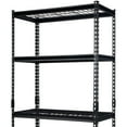 thumbnail image 3 of Pachira 36" x 72" 5 Shelf Steel Shelving for Home/Office Organizing, Black, 3 of 10